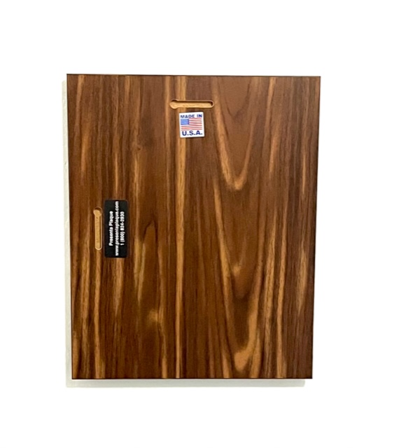 Walnut Plaque Kit with Clear Acrylic - Back